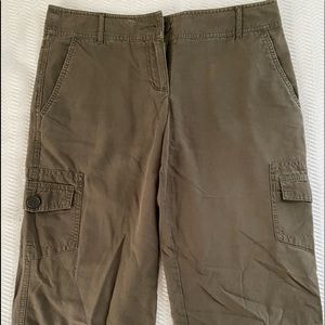 Olive green loft cargo pants